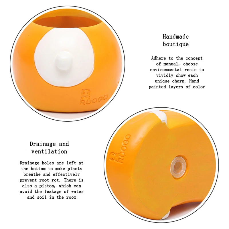 Горшок для растений суккулентов животных горшки бонсая домашнего сада декор |