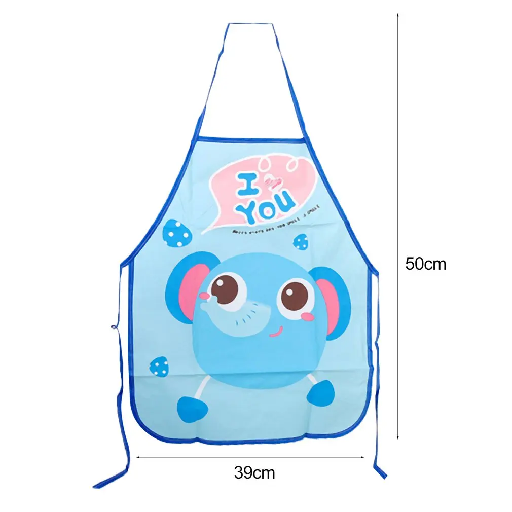 

HOT Kids Chef Apron Sets Child Cooking Painting Waterproof Children Gowns Bibs Eating Clothes Drawing For Dinner With Oversleeve