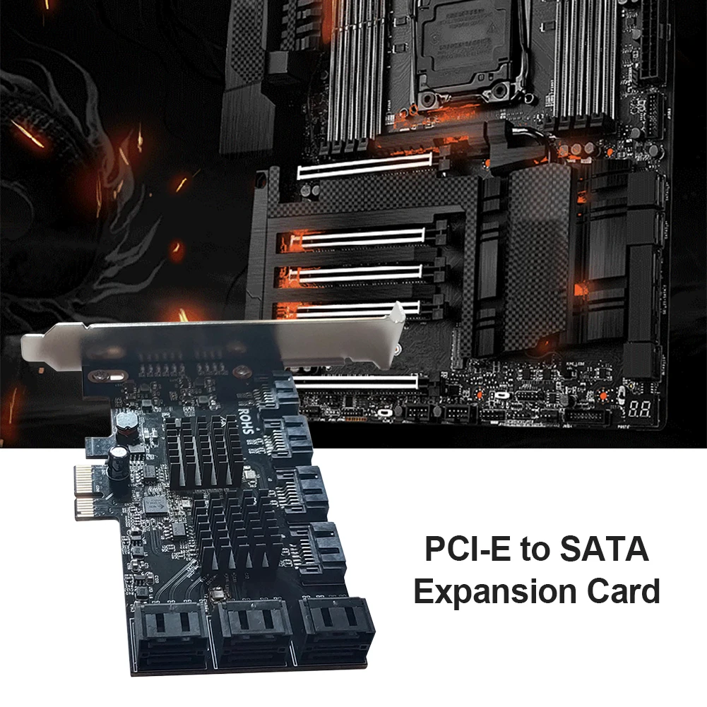 адаптер карты sata pcie 10 портов sata iii к pci expre