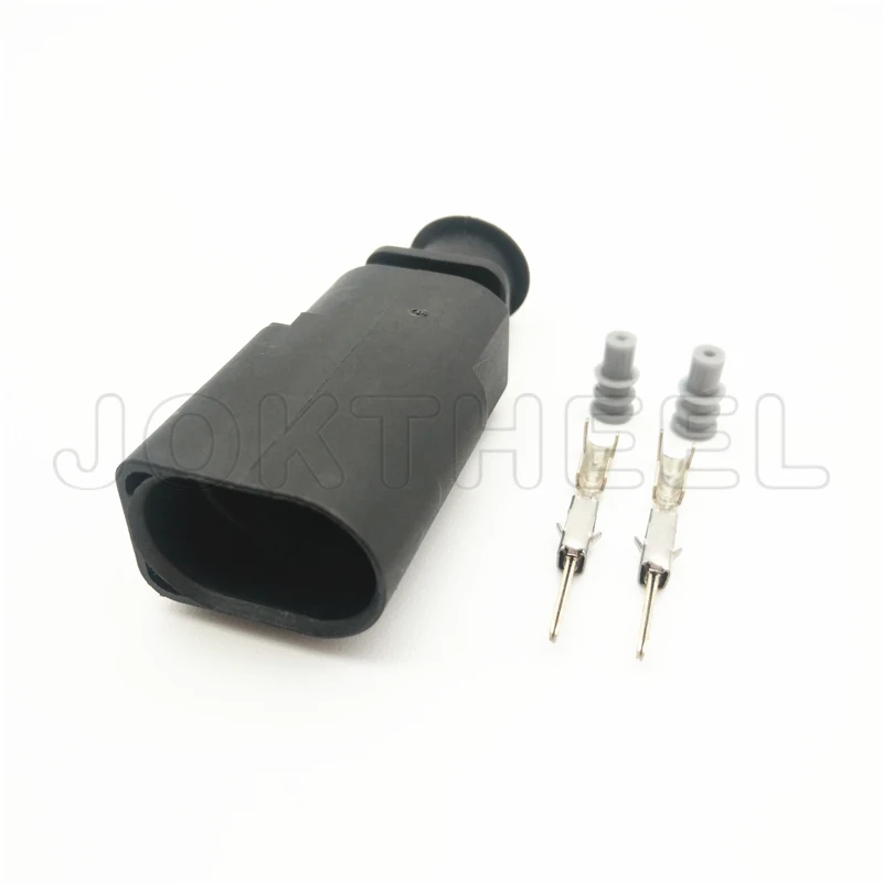 1-20 комплектов Комплект 1,5mm 2 контактный Мужской Женский Разъем для датчика Автомобильный катушка зажигания Разъем для Audi VW EOS Гольф 1J0973802 1J0973702 - Цвет: Male set