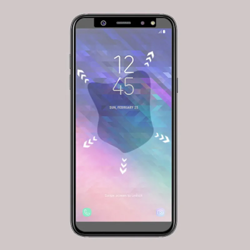 2 шт. закаленное стекло для samsung Galaxy A6 2018 защиты экрана Plus + защитная пленка |