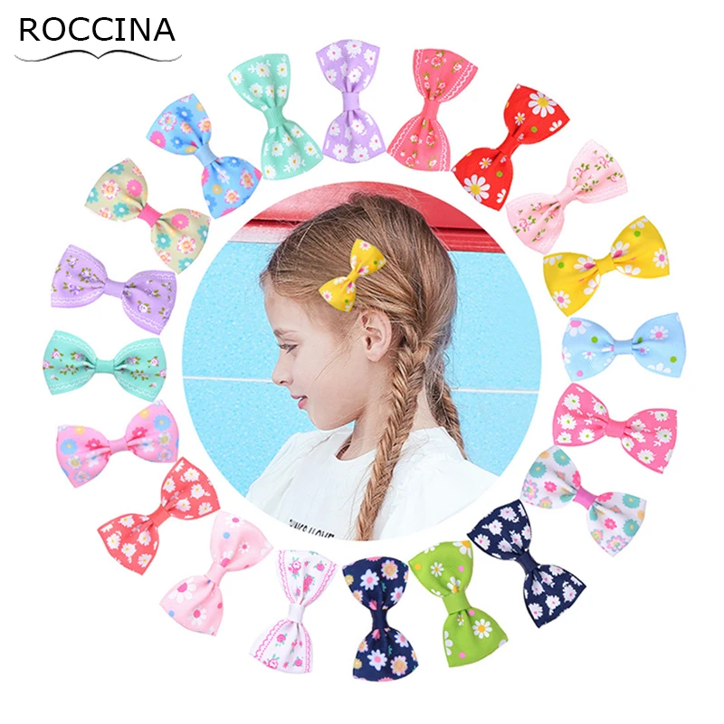 

Заколка для волос с бантом, 10 шт./лот, ярких цветов