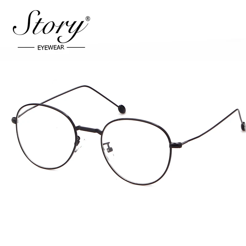Оптические очки с круглыми прозрачными линзами STORY 2018 искусственные для мужчин и