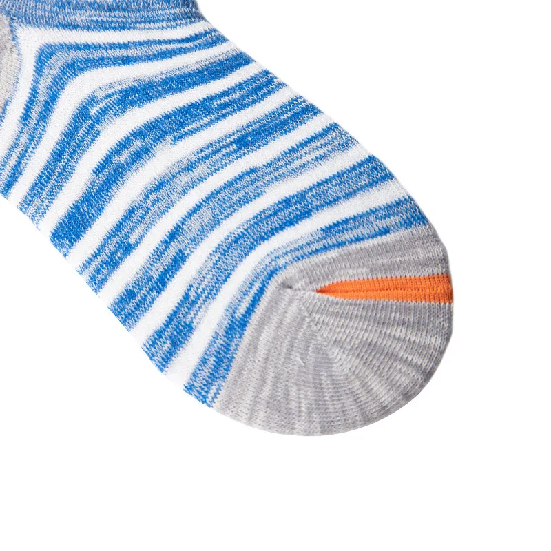 

High Quality Men Socks Cotton Large size Summer Fashion Striped Silicone Non-slip socks Soft Breathable Short Socks Male 10Pairs