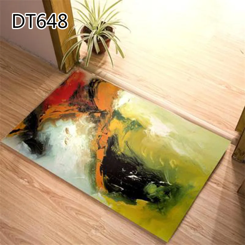 1PCS Anti-slip Doormat Kitchen Geometric Printed Doormat For Living Room Bedroom Home Decor Popular Washable Simple Door Mat - Цвет: 6