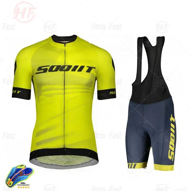 

Велосипедная Джерси Scottful, Мужская футболка с коротким рукавом, комплект велосипедной командной униформы, лето 2021, Джерси для горного велоси...