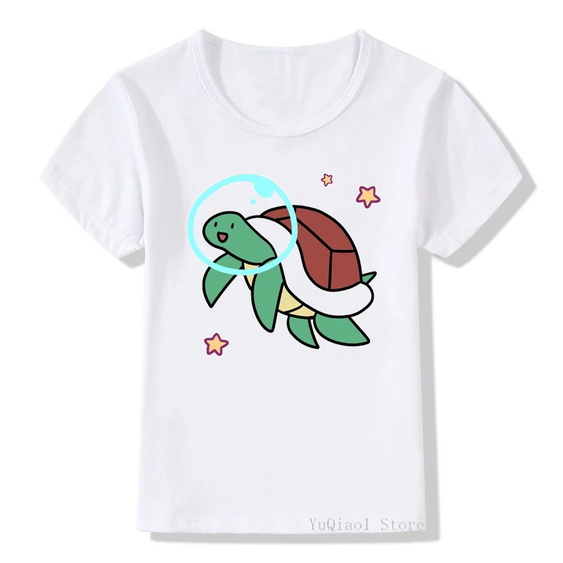 

Adorable cartoon space turtle/sloth/cow animal print t-shirt funny kids clothing unisex baby boys/girls clothes cute top t shirt