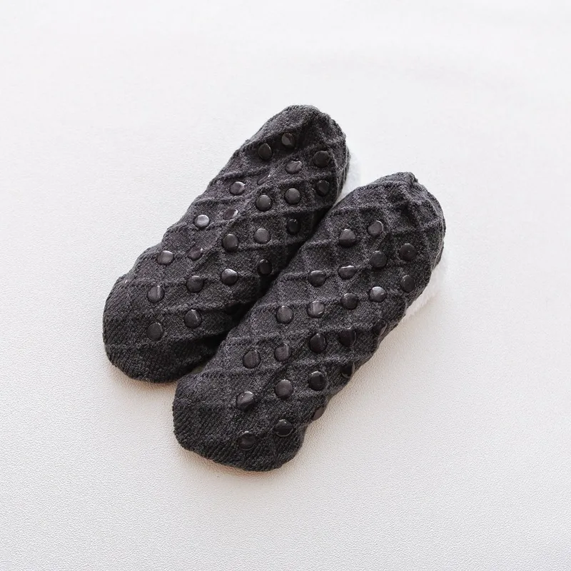 Зимние Утепленные носки Женские бархатные Нескользящие для девочек Femme Calcetines Meias