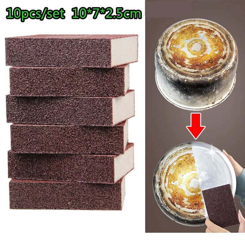 10 шт./компл. меламиновая губка для удаления накипи|Чистящие щетки| |