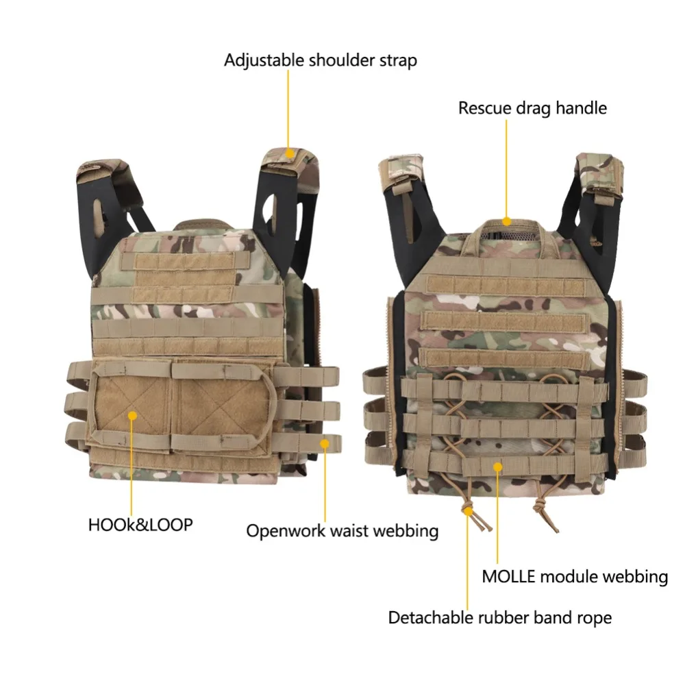 Охотничий Тактический бронежилет JPC Molle Plate Carrier жилет Открытый CS игры Пейнтбол страйкбол жилет военная техника