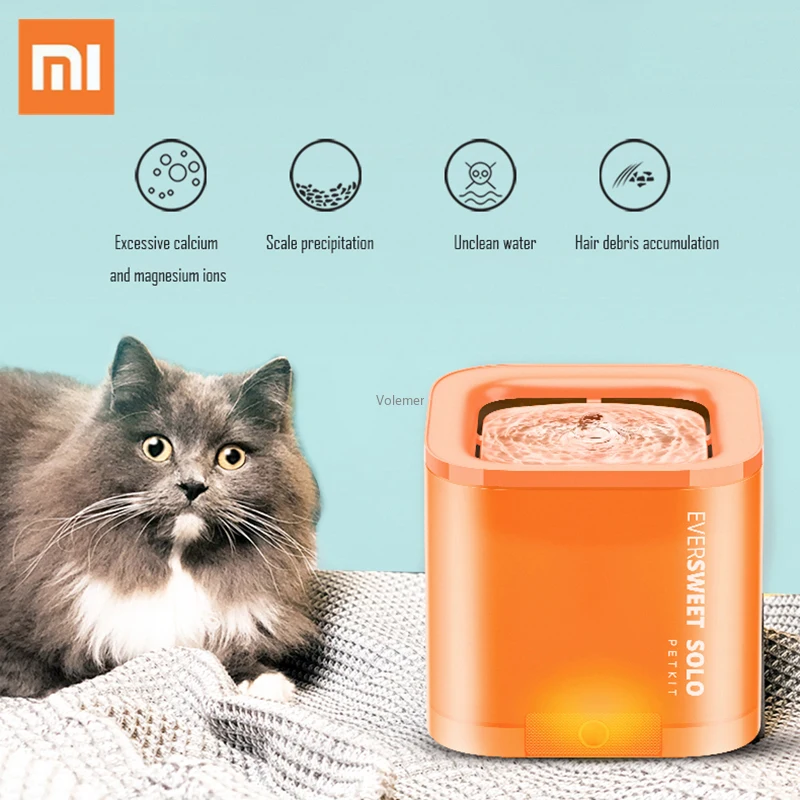 

Умный дозатор воды для домашних животных Xiaomi PetKit, Бесконтактный индукционный Многофункциональный вододозатор для очистки домашних животн...