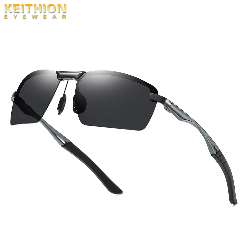 

KEITHION n's Fashion Driving Fishing Polarized Sunglasses for Men - Al-Mg Metal Ultralight Frame UV400