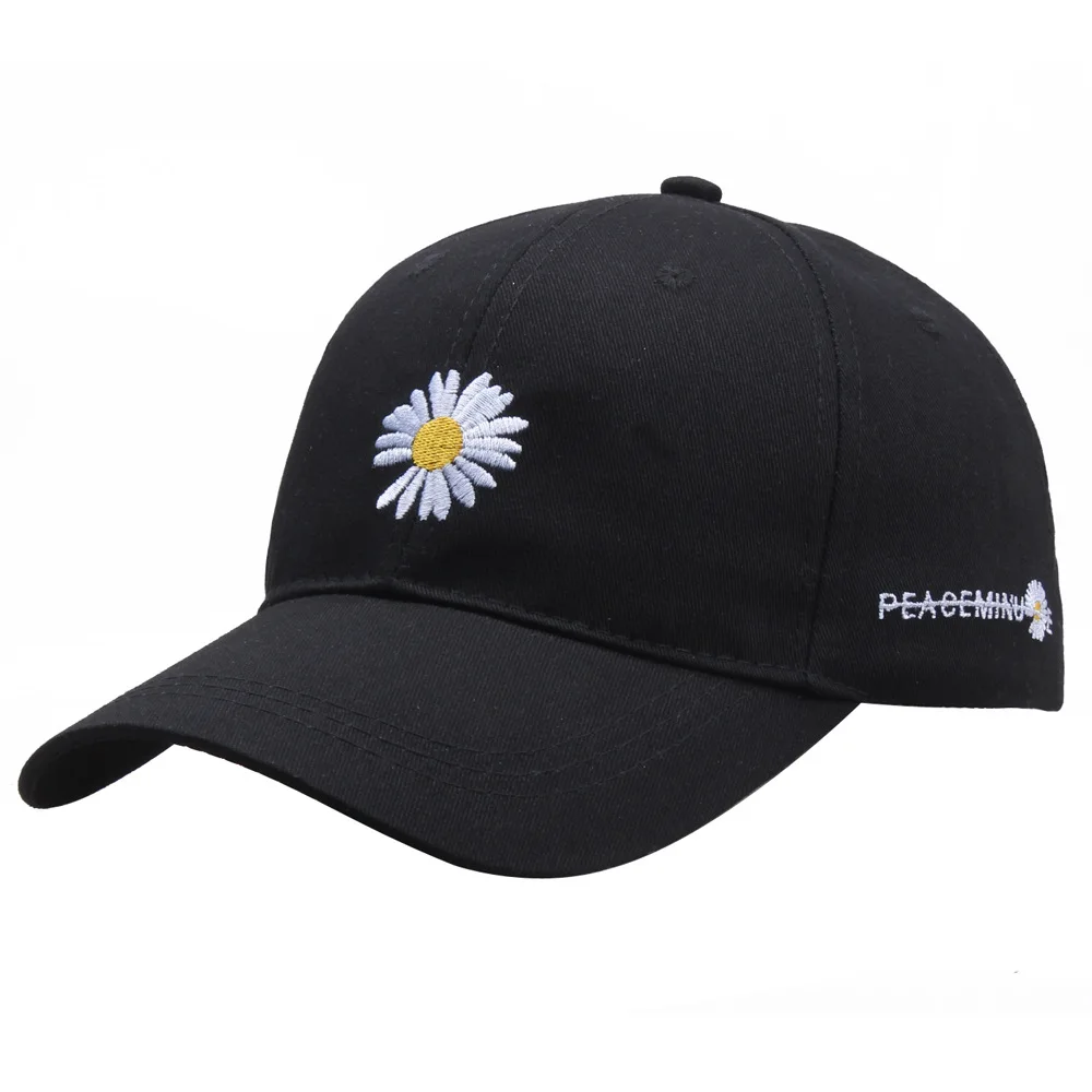 

Little Daisy 100%Cotton Dad Hat Flowers Embroidered Baseball Cap Snapback Retro Student Couple Peak Cap Casual Outdoor Sun Hats
