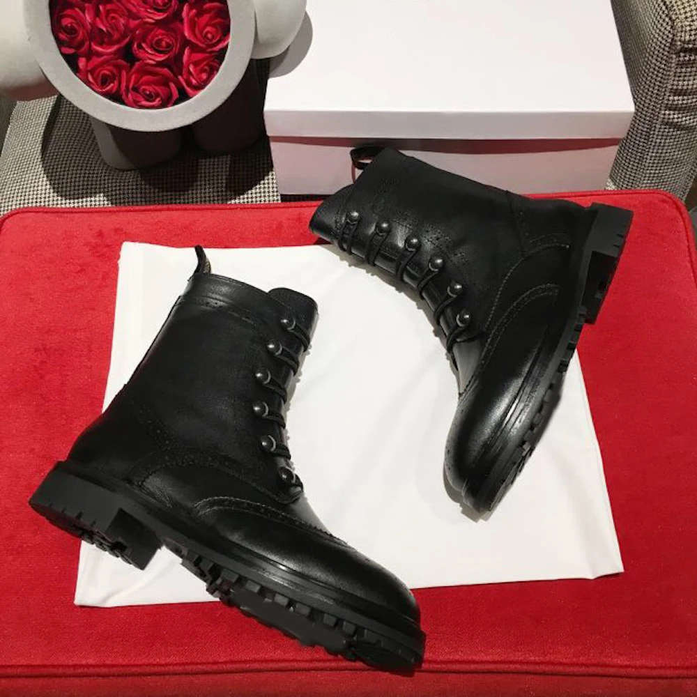 Женские ботинки ботильоны из натуральной кожи новые модные полусапожки осенние