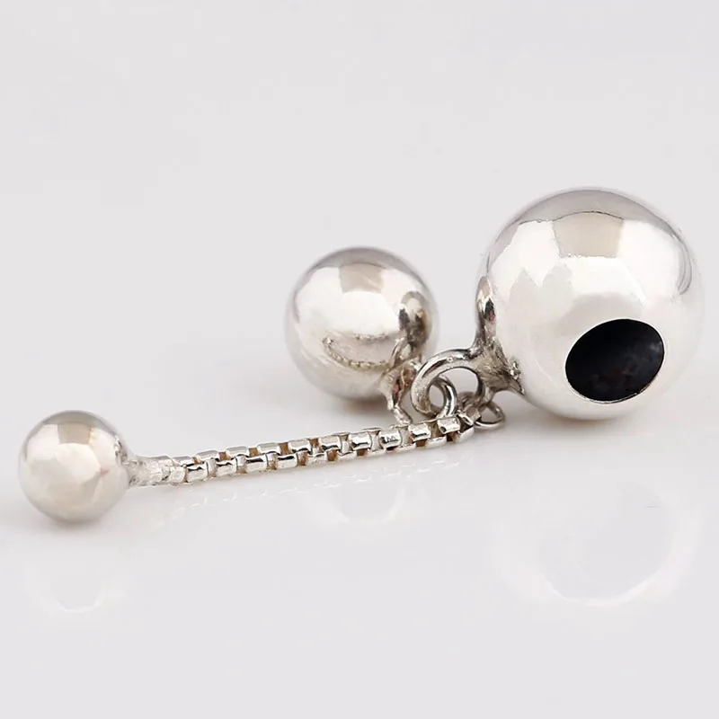 

100% 925 Sterling Silver Charm Creative Beads Pendant Fit Pandora Women Bracelet & Necklace Diy Jewelry