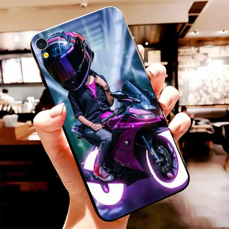PENHUWAN мультфильм мотоциклетный шлем чехол для телефона Vivo Y91c Y17 Y51 Y67 Y55 Y93 Y81S Y19 Y7S |