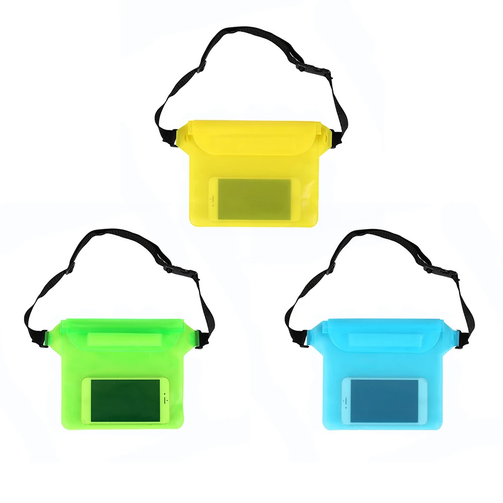 Уличная пляжная сумка на поясном ремне Водонепроницаемый ПВХ работает сенсорный