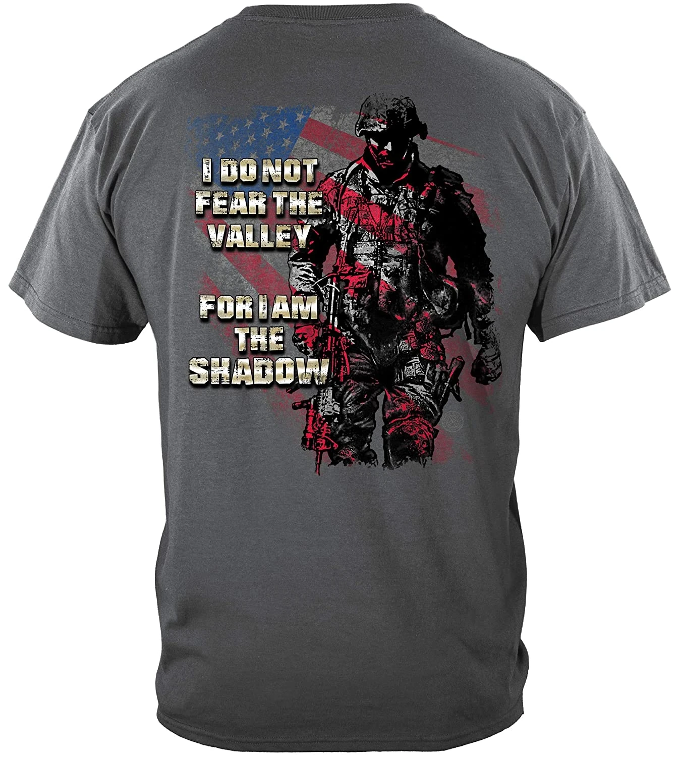 

Military American Flag Soldier I Am The Shadow T-Shirt MM2406(2)