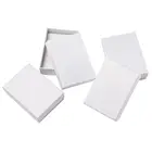 Картонная шкатулка для ювелирных украшений, Подарочная коробка для ожерелий, серег, колец, белый прямоугольник, 9 х6, 5 х2, 8 см, 60 шт.