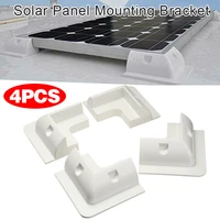 4pcs solar panel mounting bracket white solar panel fixing stand bracket holder for rv caravans boats yachts camper buses