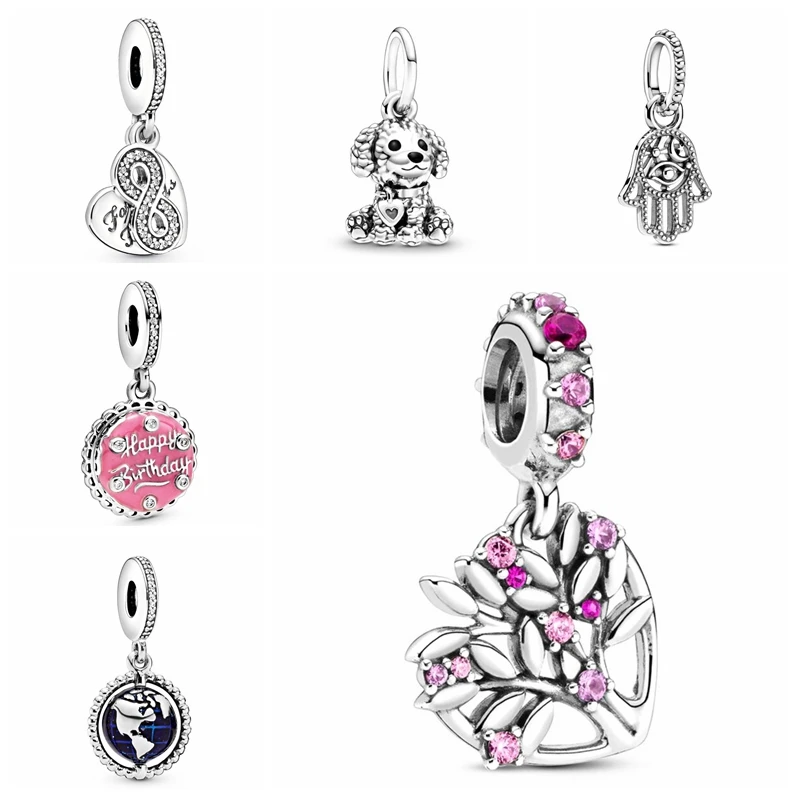 

Очаровательная красочная подвеска в форме сердца, подвеска для браслета, ожерелье для женщин, DIY, рождественский подарок, ювелирные изделия ...