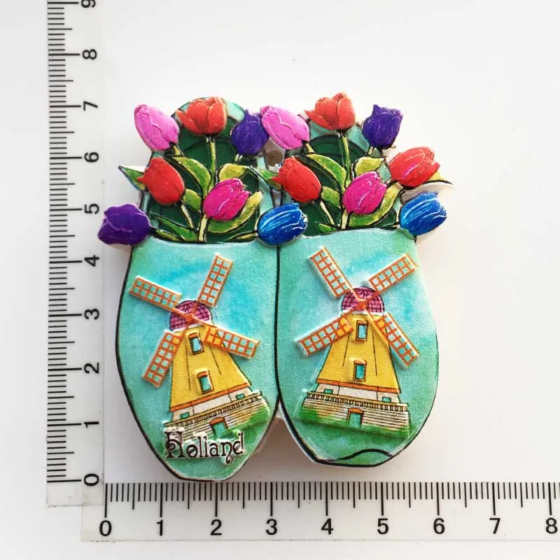 012 Голландские Amsterdam дамские тюльпаны ветряная мельница 3D магниты на холодильник туристические сувениры на холодильник магнитные наклейки для украшения дома - Цвет: 012