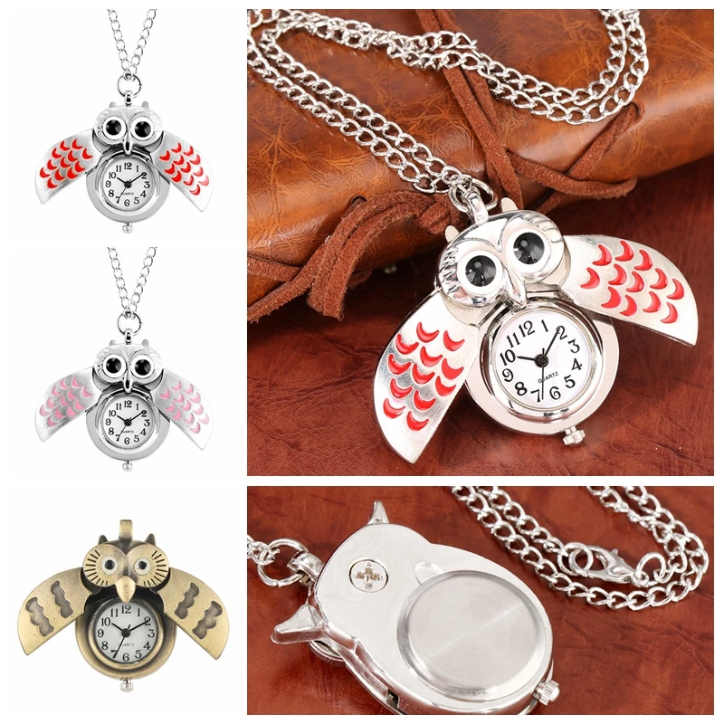 Часы наручные в стиле ретро модные маленькие карманные с кулоном длинное
