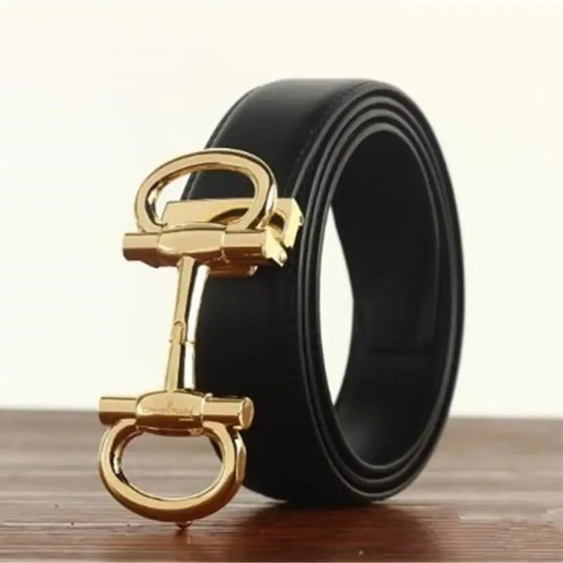 

Hot Trendy Belts for Women Men Fashion Designer Real Leather Luxury Buckle Belt Jeans Cowhide Girdle Belt Smooth Buckle Belts
