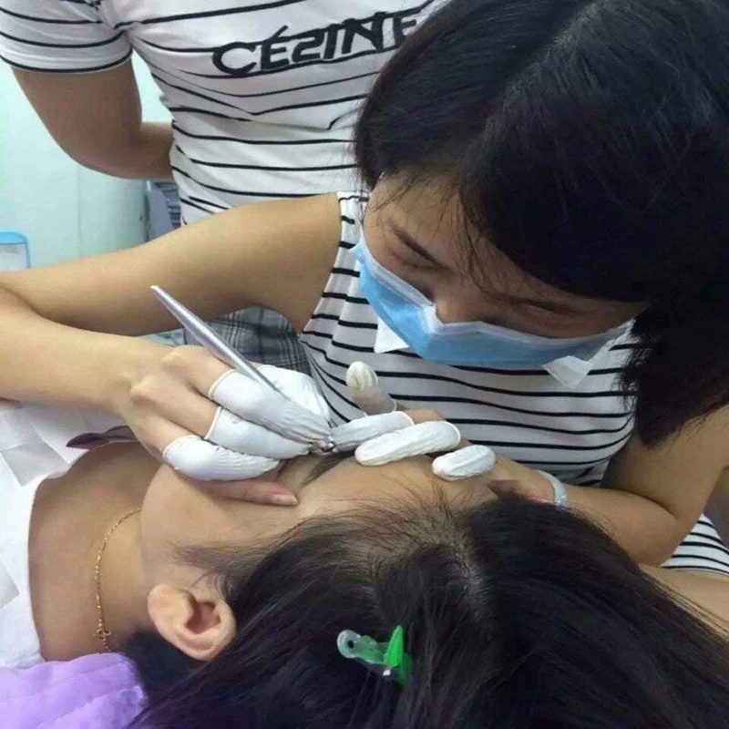 1 Набор 5 шт. ручные ручки для микро-блесток машинка бровей полуперманентных ручек