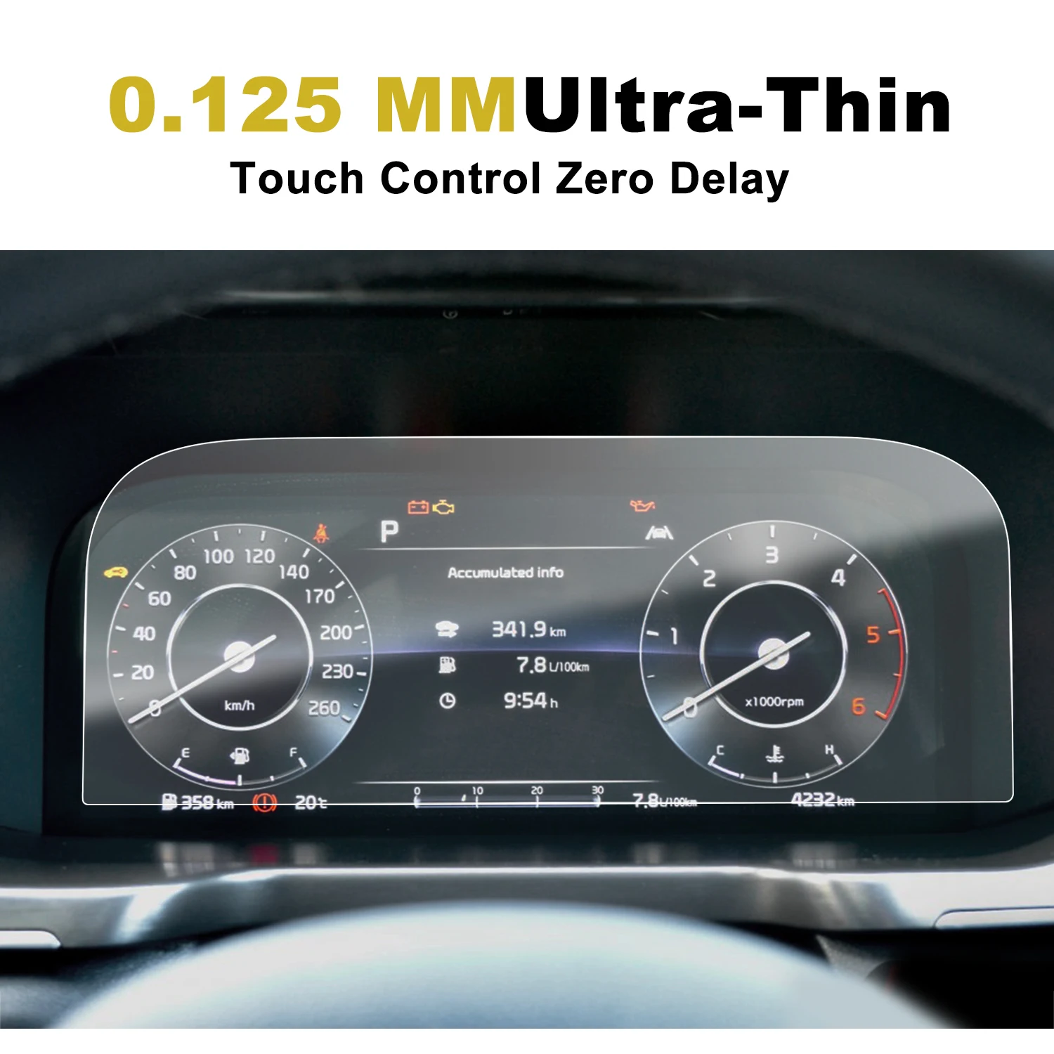 lfotpp for sorento mq4 2021 car lcd instrument display pet screen protector film auto interior accessories 314121mm free global shipping