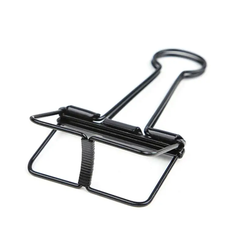 Новый простой металлический зажим с длинным хвостом креативные канцелярские