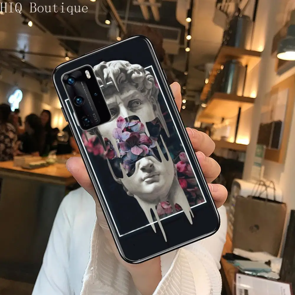 

Hard to break Phone Case For Huawei P 40 30 20 10 9 8 Lite E Pro Plus Black Etui Coque Painting Hoesjes comic fashion