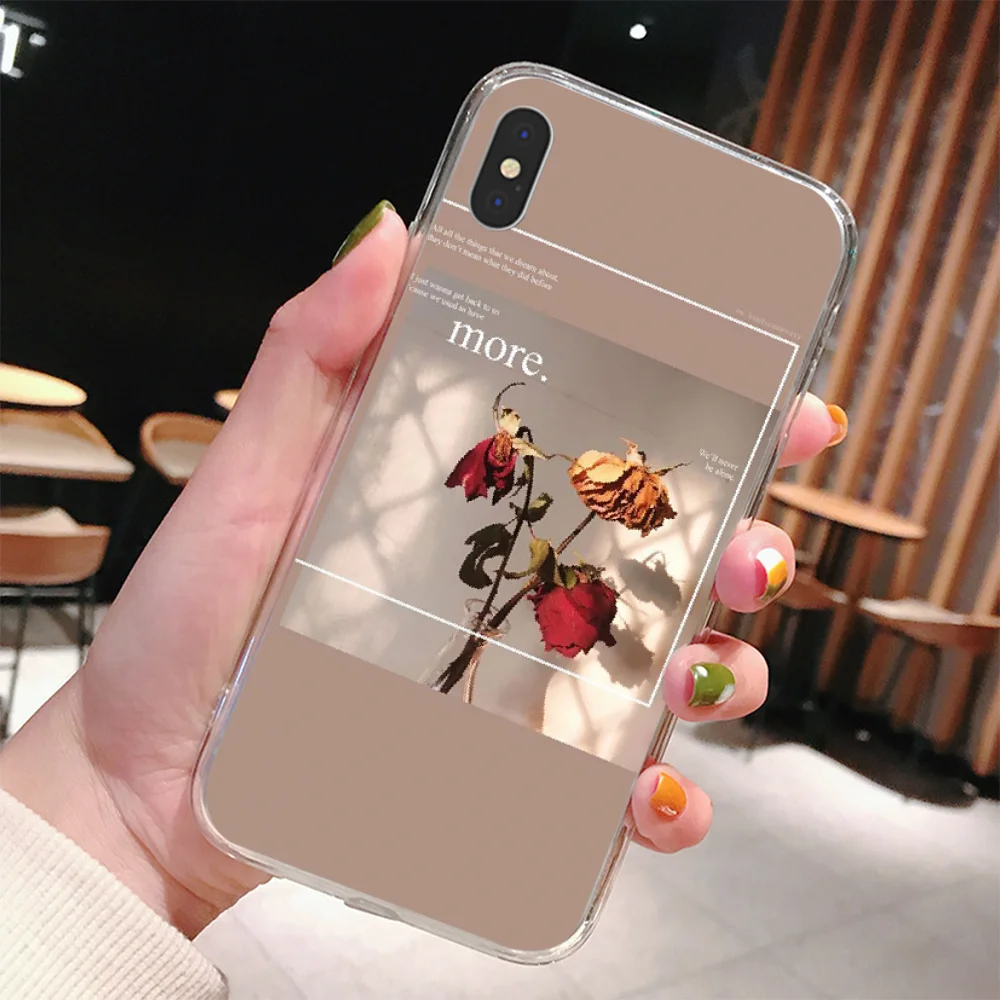 Reayou разноцветными листьями Розы Цветочный чехол для телефона iPhone 11 pro XS MAX 8 7 6 6S Plus