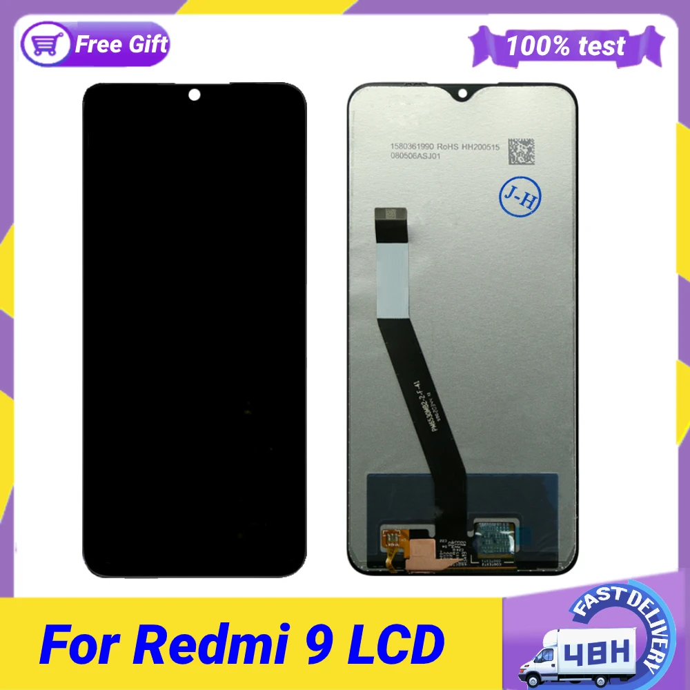 

ЖК-дисплей для Redmi 9 6,53 ''с сенсорным экраном и дигитайзером в сборе, запасные части для Xiaomi Redmi 9, оригинал