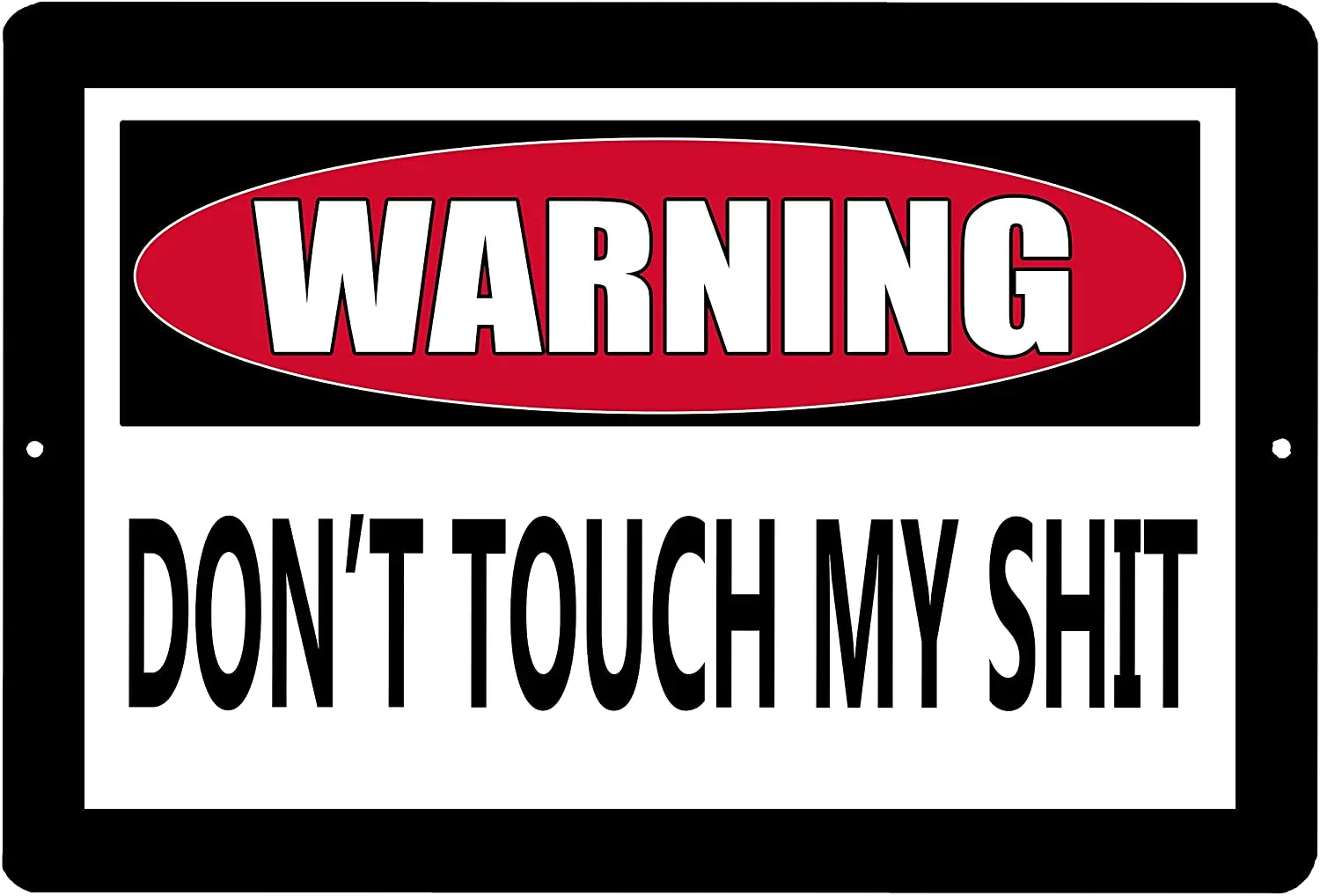 

Металлическая надпись «не трогай мой плакат», Забавный художественный декор, винтажные алюминиевые ретро металлические жестяные декорати...