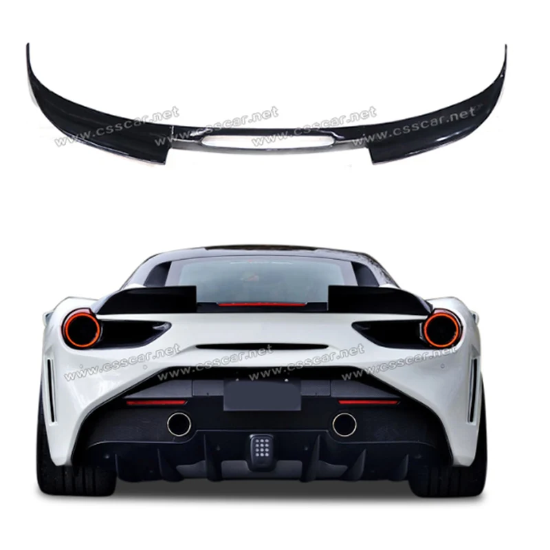 Заднее крыло из углеродного волокна для Ferrari 488 задний спойлер SVR spider GTB
