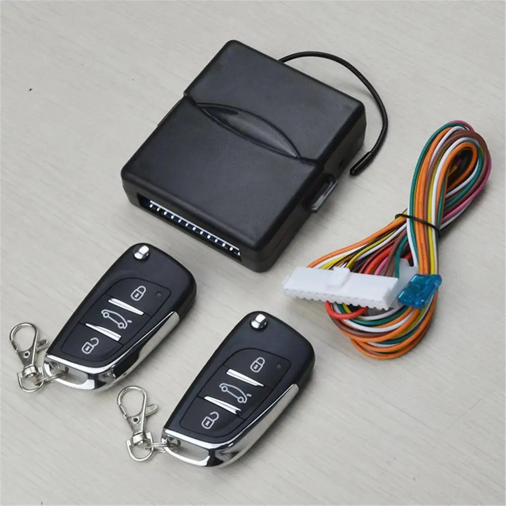 

Universal Car Auto Keyless Entry System Button Start Stop LED Keychain Central Kit Door Lock with Remote Control