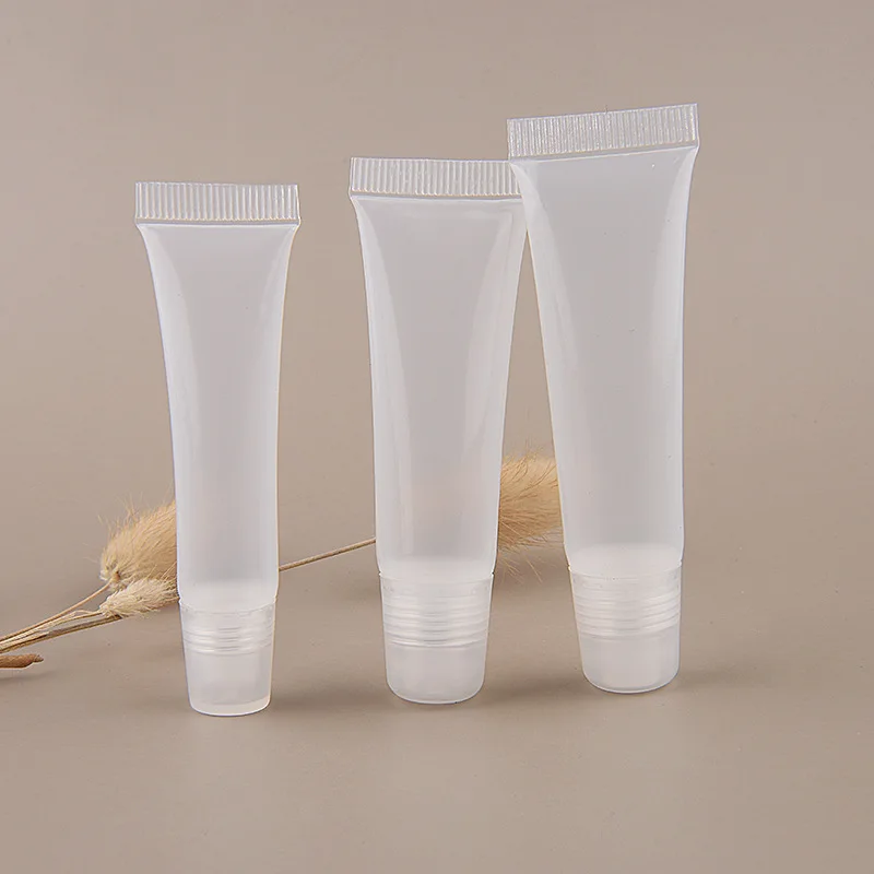 

10PCS 8/10/15ml DIY Empty Lipstick Lip Gloss Tube Balm Tube Container With Cap Squeeze Clear Lip Gloss Container