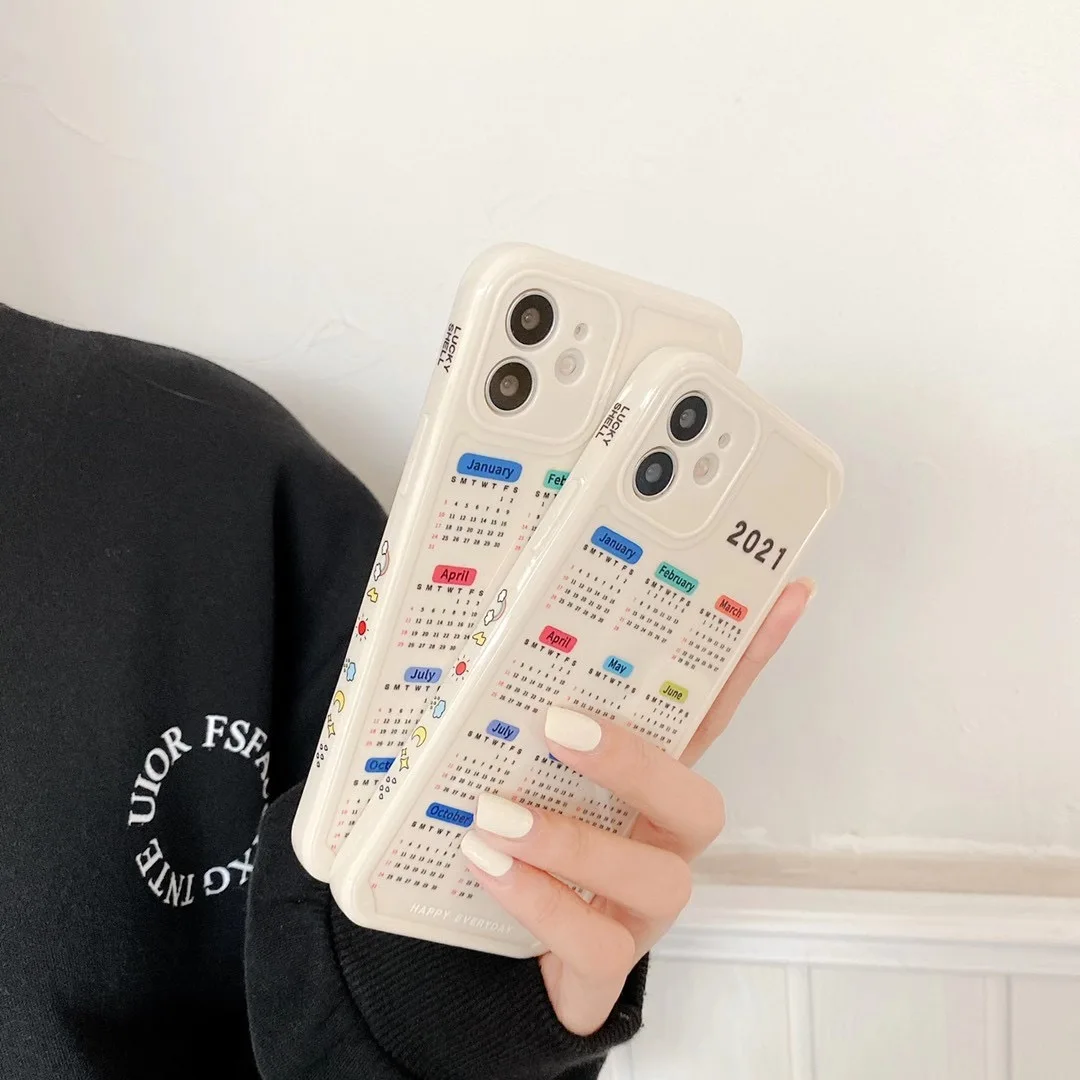 

The High-Quality Calendar Design Is Higher Than The Lens Drop Resistance, Suitable For IPhone 12 11 Pro MAX XS R 7 8 Plus