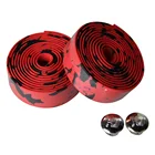 2xвелоспорт дорожный велосипед Спорт пробковая лента на руль + 2 Бар Разъем черный + красный