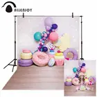 Фотофон Allenjoy фон торт разбить кирпичная стена боке Блестящий десерт девочка воздушный шар День рождения пончик вечерние фоны фотозона