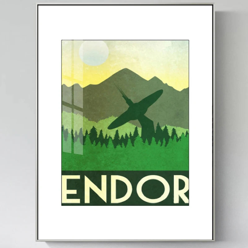 Hd Печать на холсте художественная живопись кино плакат эндор винтажные пейзаж из