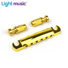 6 косоурные мелодия-o-matic мост беспроводного доступа в Интернет для LP Электрогитары гитары мост Аксессуары для гитары золото Цвет