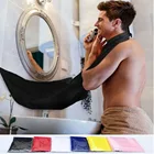 Компактный размер водонепроницаемый борода передник для бритья сплошной цвет мужчины бытовой ванная борода фартук с отделкой волос передник для бритья