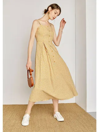 

2021 new fashion casual women's clothing Dress summer suspender dress