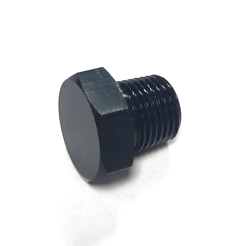 2 шт. автомобильный модифицированный черный алюминий 1/8NPT концевой штуцер O2