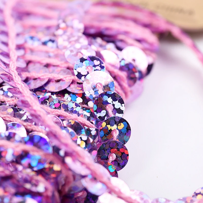 

5Yards/Lot 5mm Colorful Sequins Shiny Faceted Loose Sequins Paillettes Sewing Wedding Crafts DIY Scrapbooking Pendant