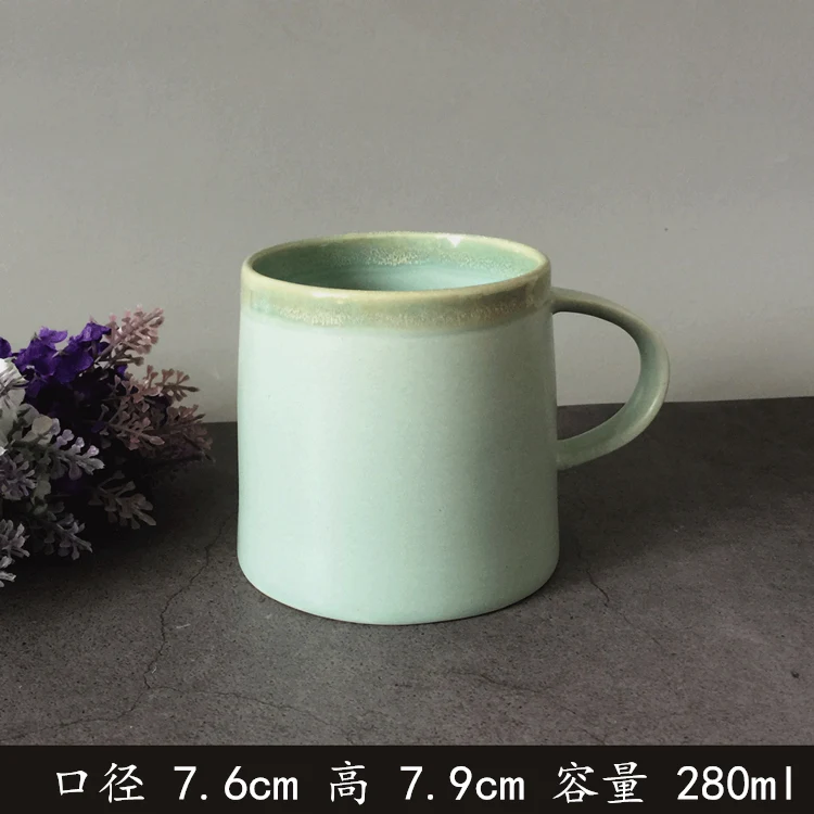 

Japanese Coffee Mug Ceramics Nordic Retro Simple Espresso Cups Hand Painted Coffee Cup Creative Tazas De Cafe Drinkware DA60MKB