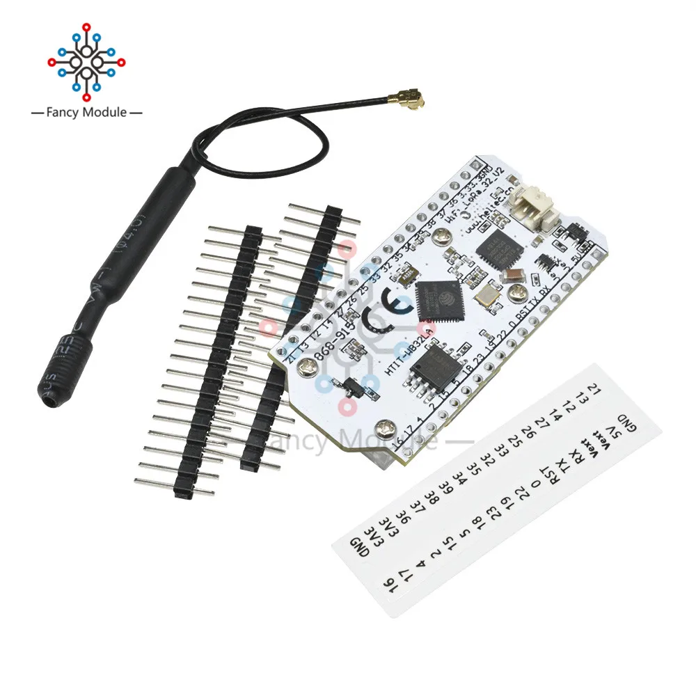 Плата расширения diymore LoRa 868 -915 МГц 0 96 &quotOLED-дисплей ESP32 Wi-Fi Bluetooth антенна
