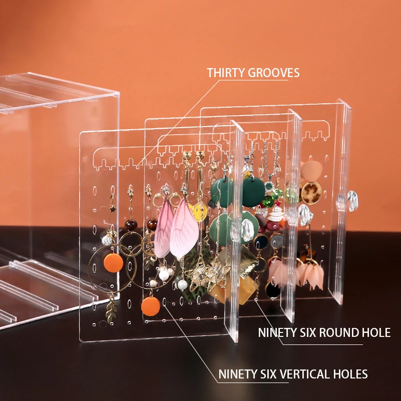 Новый модный акриловый материал ювелирный дисплей удерживает серьги держатель